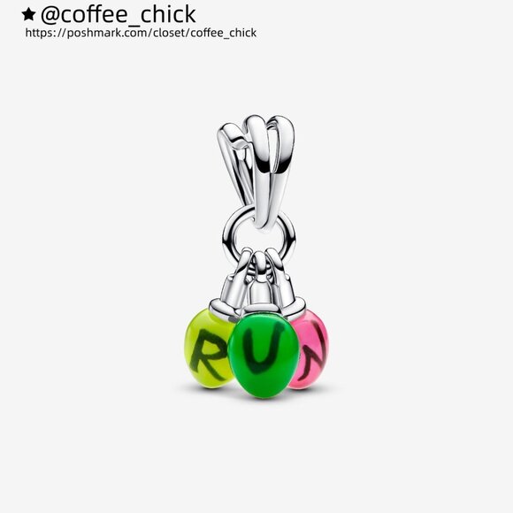 Pandora Stranger Things Glow-in-the-dark Run Dangle Charm - Picture 1 of 5